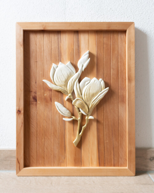 Wandbild "Magnolienblüte"